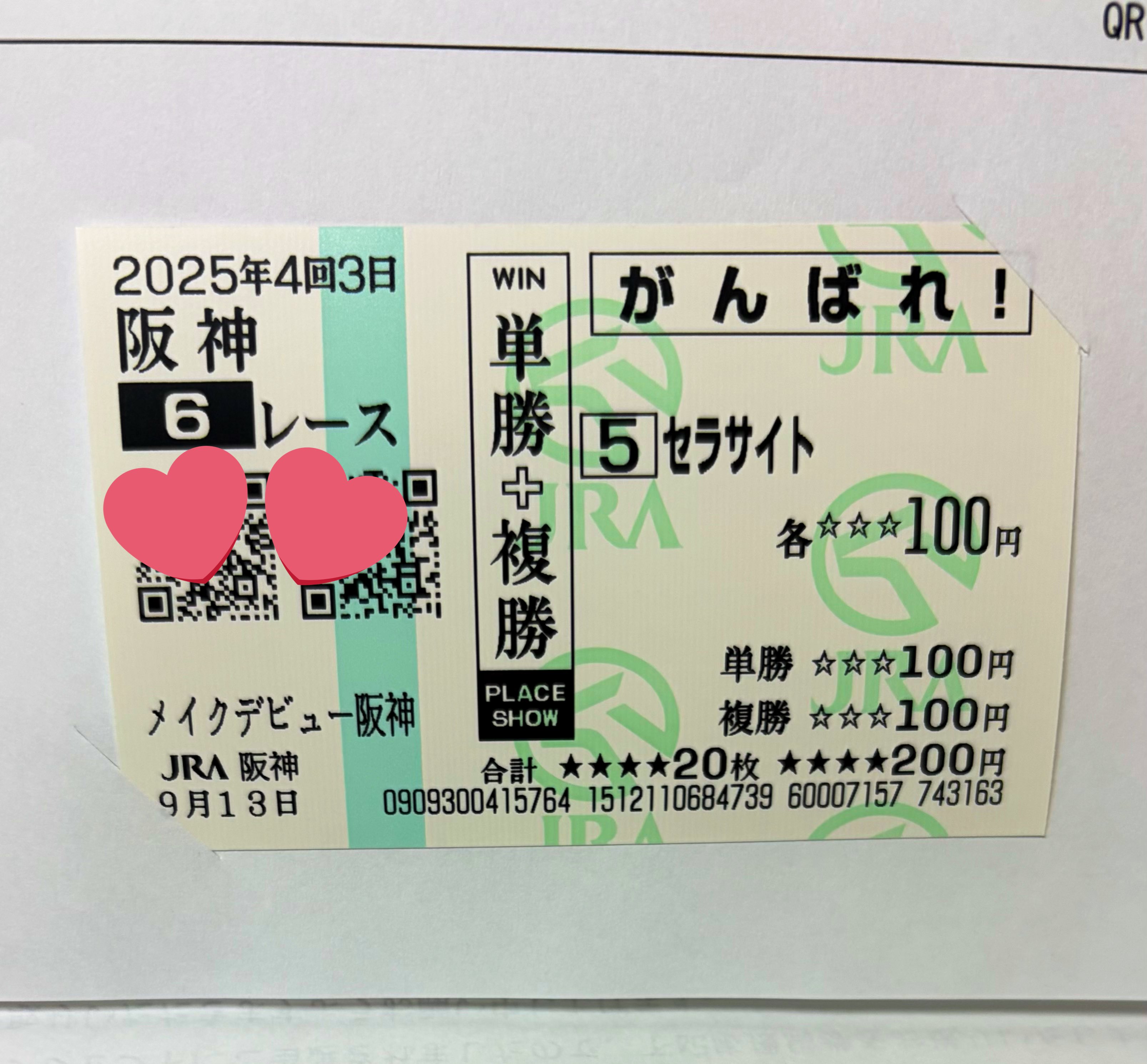 応援馬券(ハズレ、もしくは期限切れ) 応援馬券(ハズレ、もしくは期限切れ)