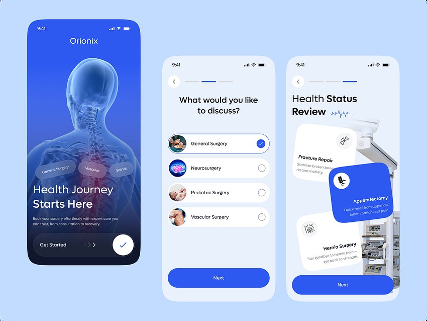 fastweb247's tweet image. AI-Powered Medical Surgery App Design
#Software #mobileApp #iosdesign