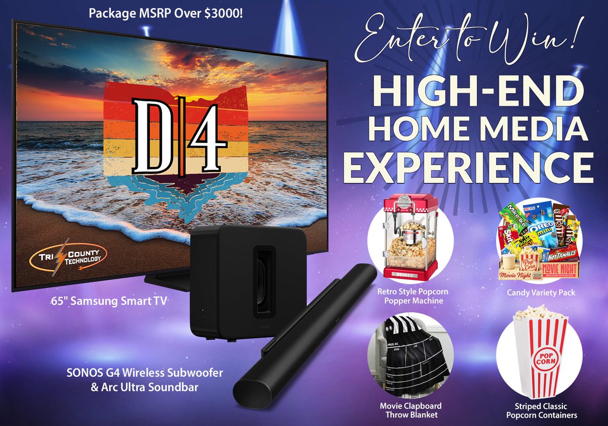 Spencer Boyd (@spencerboyd) on Twitter photo 🚨 ENTER TO WIN the Ultimate Home Entertainment Package! 🎉
Brought to you by Driven4Group.com , Tri-County Technology , <a href="/TohatsuAmerica/">Tohatsu America</a> , <a href="/TibbettsLumber/">Tibbetts Lumber</a> , <a href="/Freedomwarranty/">Freedom Warranty</a> , GodspeedAutoGroup.com , <a href="/FreedomRacing76/">Freedom Racing Enterprises</a> 🚨
Link: spencerboyd.net/contests
#giveaway #nascar 🚨 ENTER TO WIN the Ultimate Home Entertainment Package! 🎉
Brought to you by Driven4Group.com , Tri-County Technology , <a href="/TohatsuAmerica/">Tohatsu America</a> , <a href="/TibbettsLumber/">Tibbetts Lumber</a> , <a href="/Freedomwarranty/">Freedom Warranty</a> , GodspeedAutoGroup.com , <a href="/FreedomRacing76/">Freedom Racing Enterprises</a> 🚨
Link: spencerboyd.net/contests
#giveaway #nascar