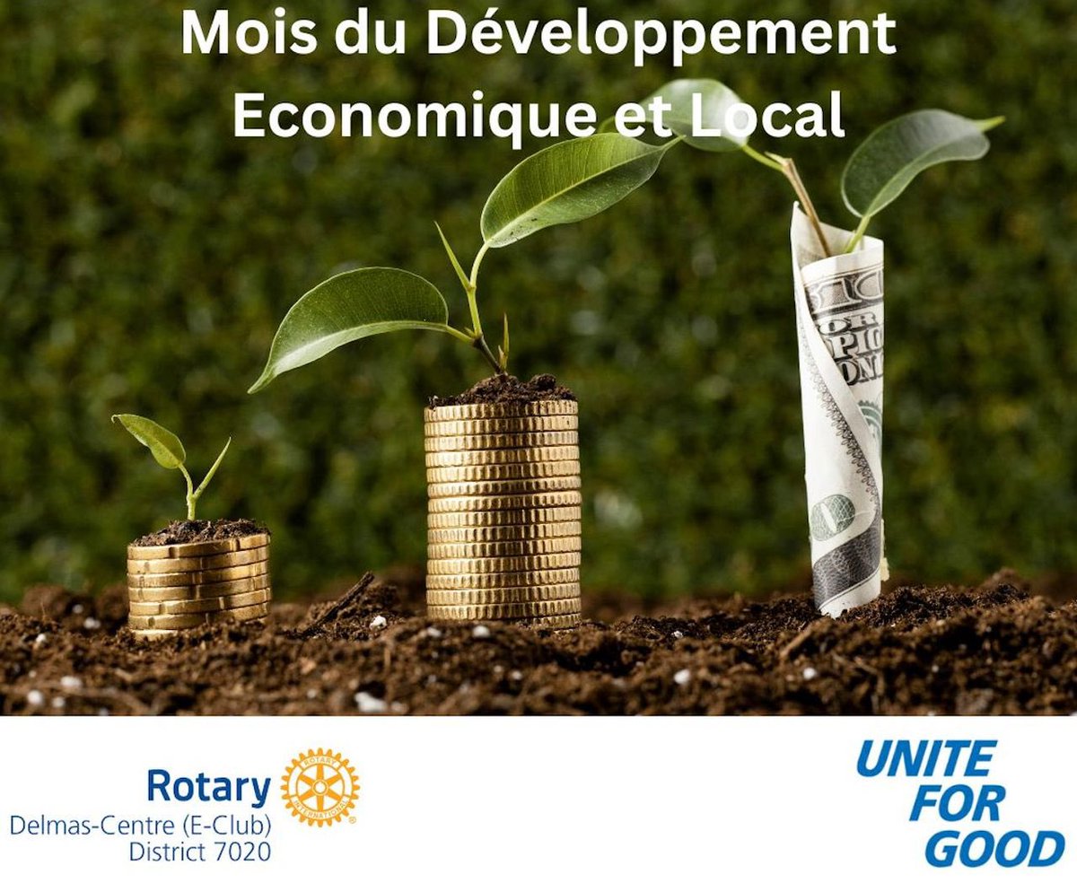 RotaryDelmasC's tweet photo. En ce mois du Développement Économique et Local, le Rotary E-Club de Delmas-Centre réaffirme son engagement à encourager la croissance inclusive et à renforcer les capacités de nos communautés.
#RotaryEClubDelmasCentre #DéveloppementÉconomiqueLocal #Uniteforgood #rotary https://t.co/j7fr4vG2Nn