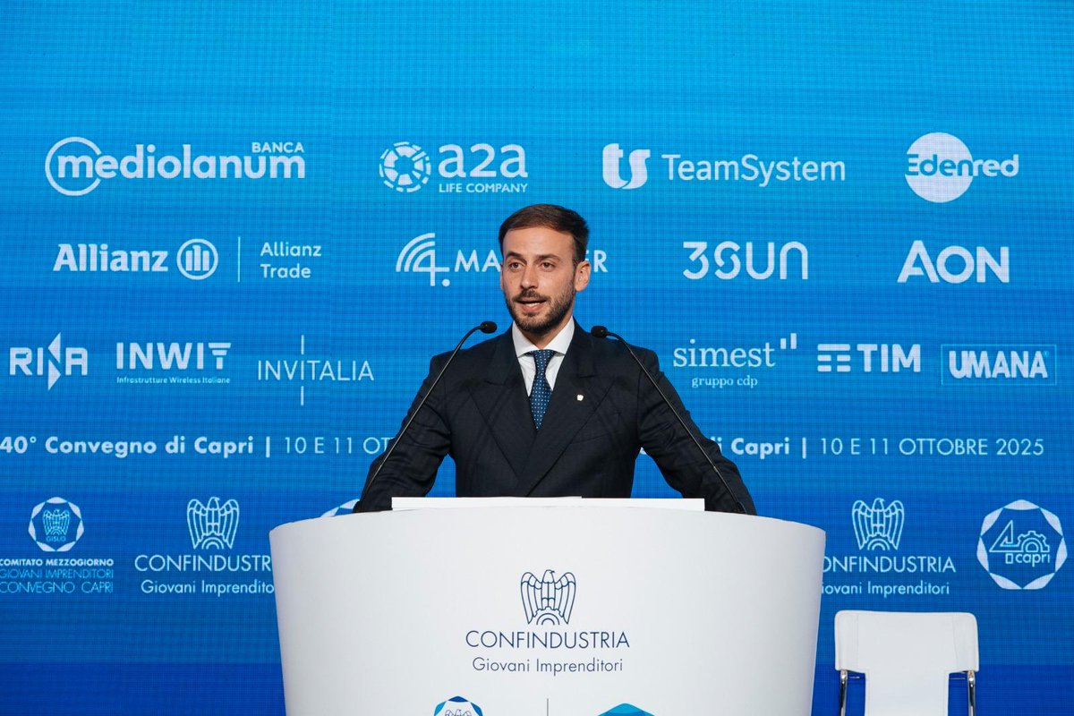 Francesco Basile, Presidente GI Confindustria Campania, apre #Capri40 , il 40° Convegno di Capri.