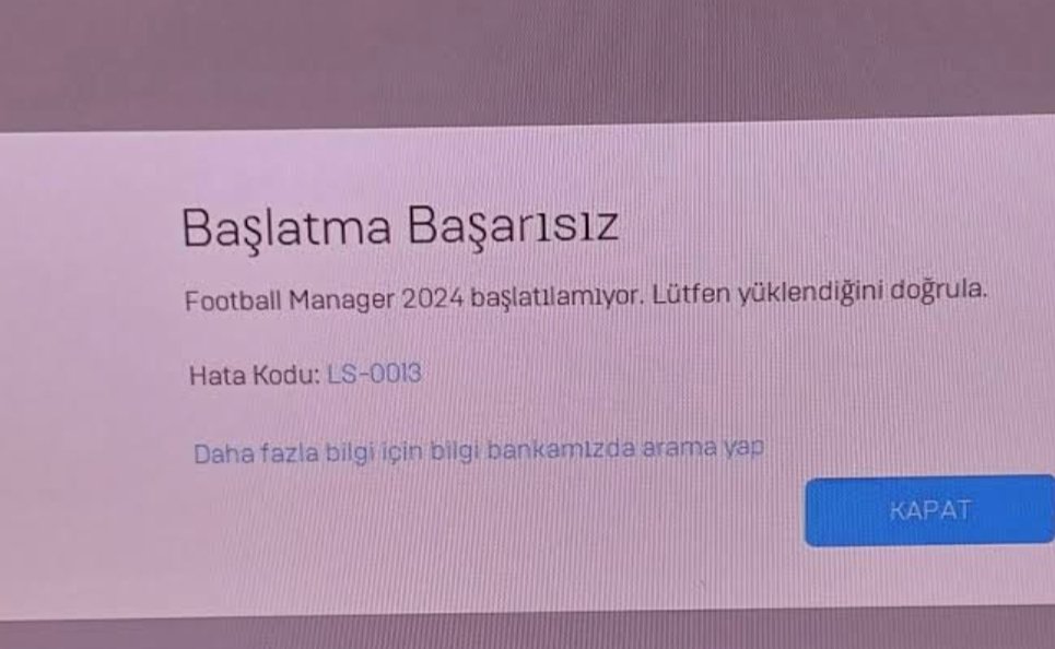 Epic Games'te fm24 yüklü ama oyuna girdiğimde şu hatayı alıyorum nedeni nedir bilen arkadaşlar yardımcı olursa sevinirim 🙏
<a href="/fmdestekcom/">Football Manager Destek</a>