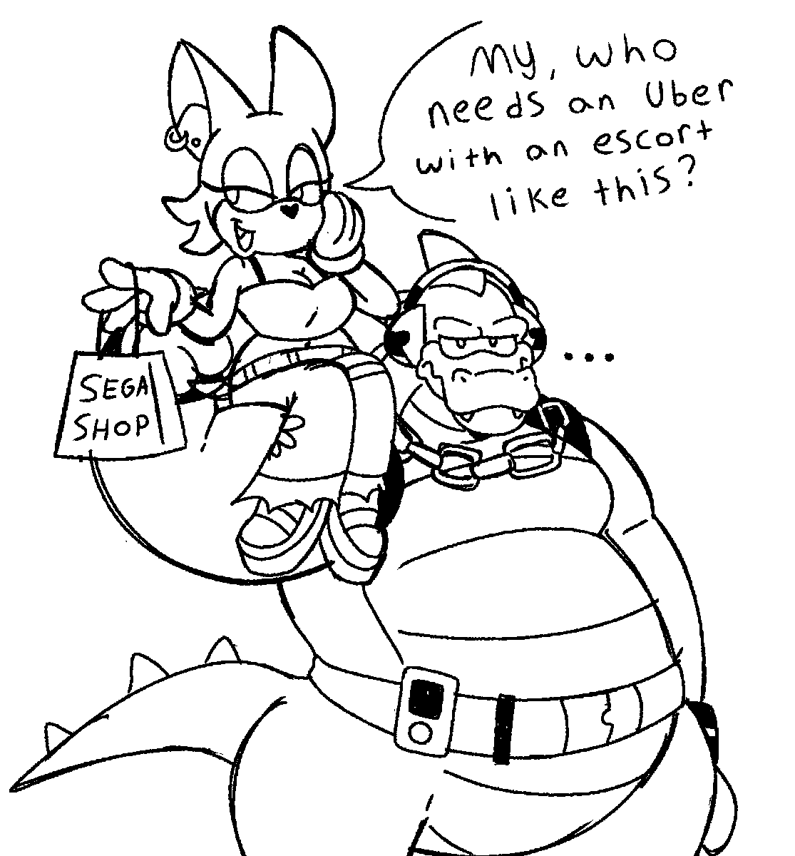 I like to think they go shopping together