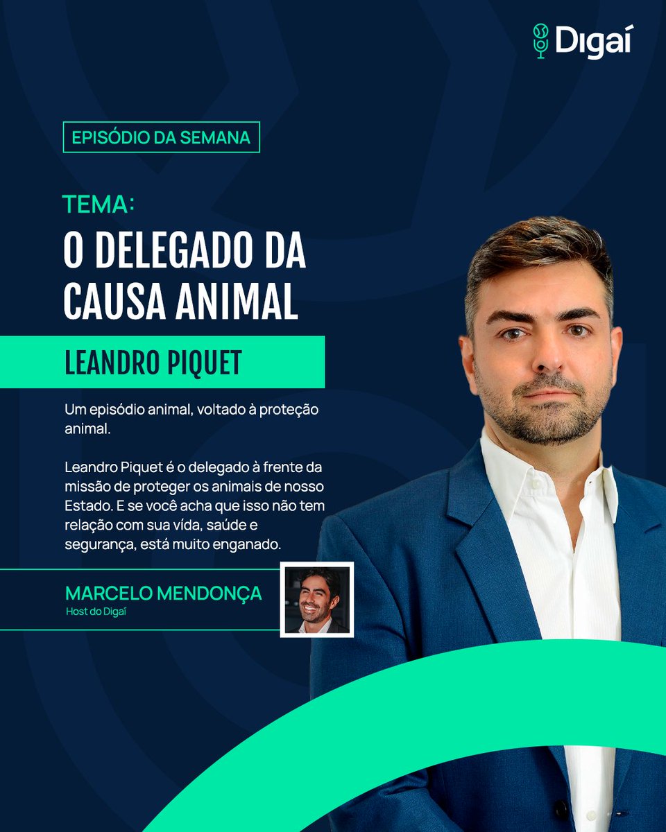 brmpodcast's tweet photo. Um Digaí animal!

Leandro Piquet é o delegado à frente da missão de proteger os animais de nosso Estado. E se você acha que isso não tem relação com sua vída, saúde e segurança, está muito enganado.

Youtube:
https://t.co/o8w8HlTeOB

Spotify:
https://t.co/5zYYCJkX8H https://t.co/8tpRTSChck