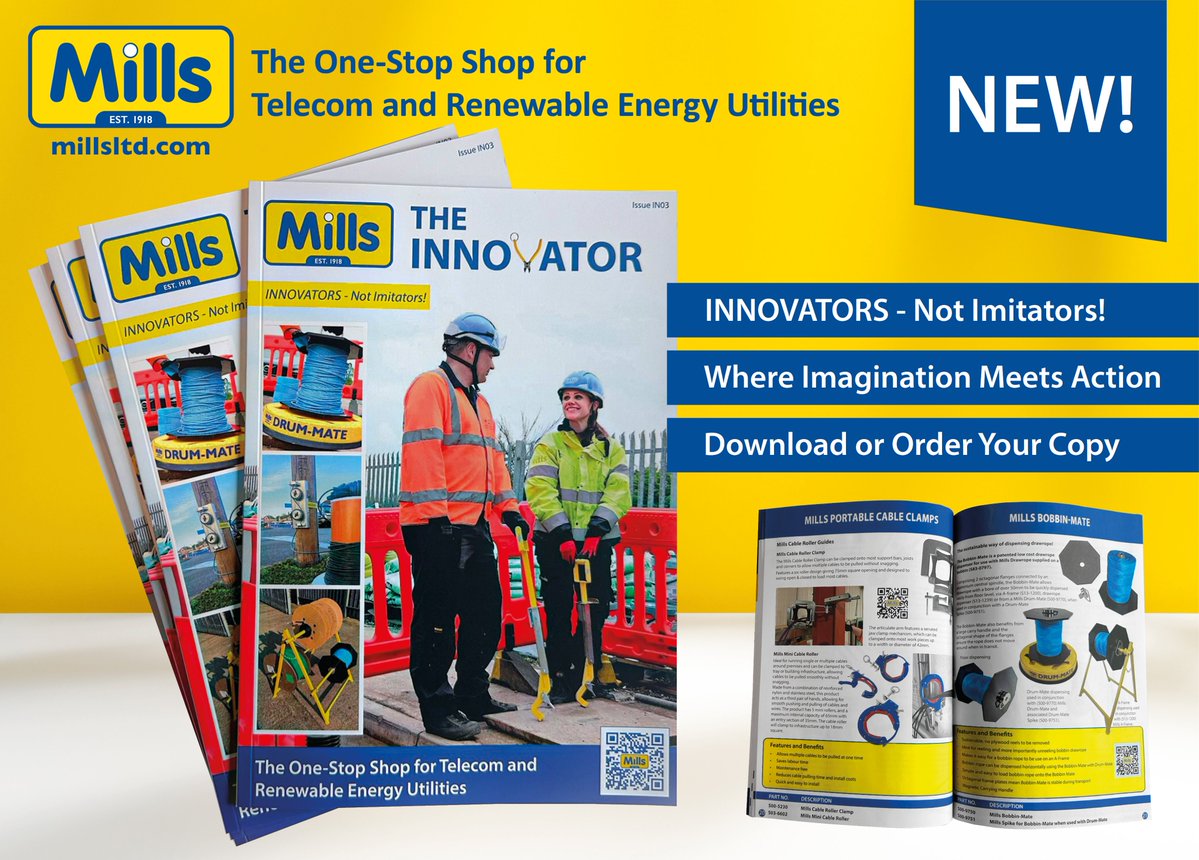 millsltd's tweet image. Have you seen what's new? 👀 We are excited to share our latest quarterly brochure - The Innovator, featuring our newest innovative products! You can download your copy today or request a free hard copy by emailing marketingdept@millsltd.com
Download here: millsltd.com/catalogue-down…