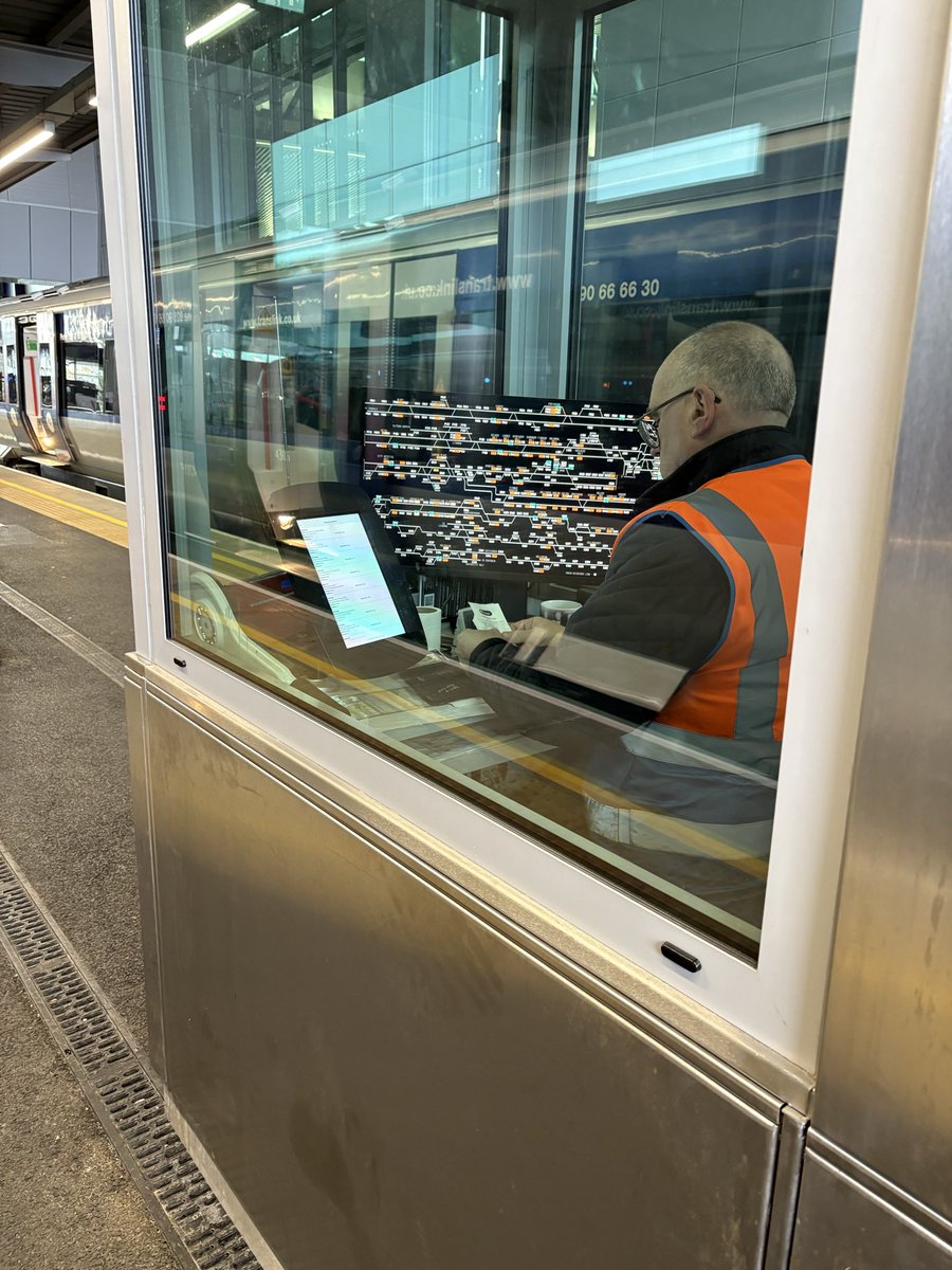 What a palaver - my brake warning flashed so I booked <a href="/kwikfit/">KwikFit</a> at Yorkgate. 

To travel home the train makes you go via new £350m <a href="/grandcentral/">Grand Central</a> station and change. 15 mins in between. 

So a previously direct train in 15-20 minutes now takes two trains and 55 minutes. Twice today