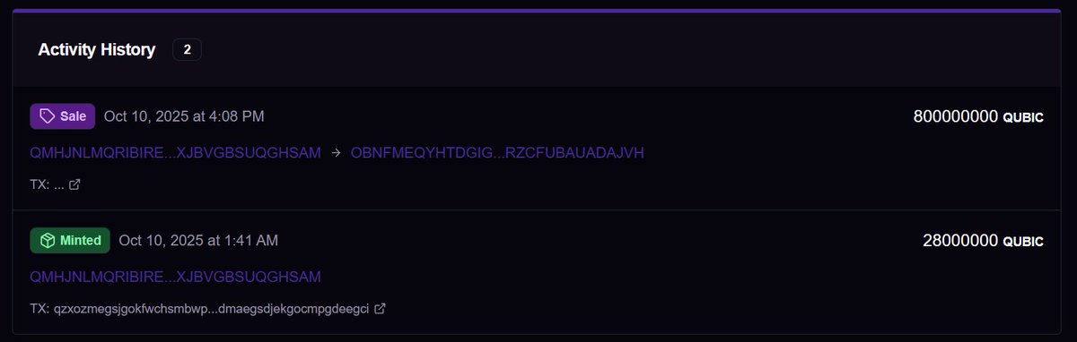 Qub3s #404 just sold on Qubic Bay for 800M $QUBIC

Mint now at 28M while you still can, prices may not stay this low for long...