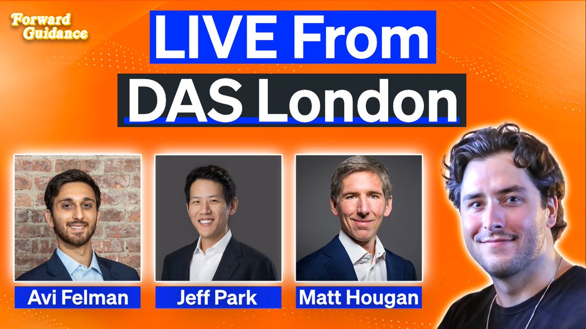 fejau_inc's tweet image. Big week about to go down at @blockworksDAS and @ForwardGuidance will be boots on the ground chatting  to heavy hitters all week long and livestreaming it all on X and Youtube.

Here&apos;s your go-to guide on keeping up on all things Forward Guidance at DAS this week BELOW!:

MONDAY:…