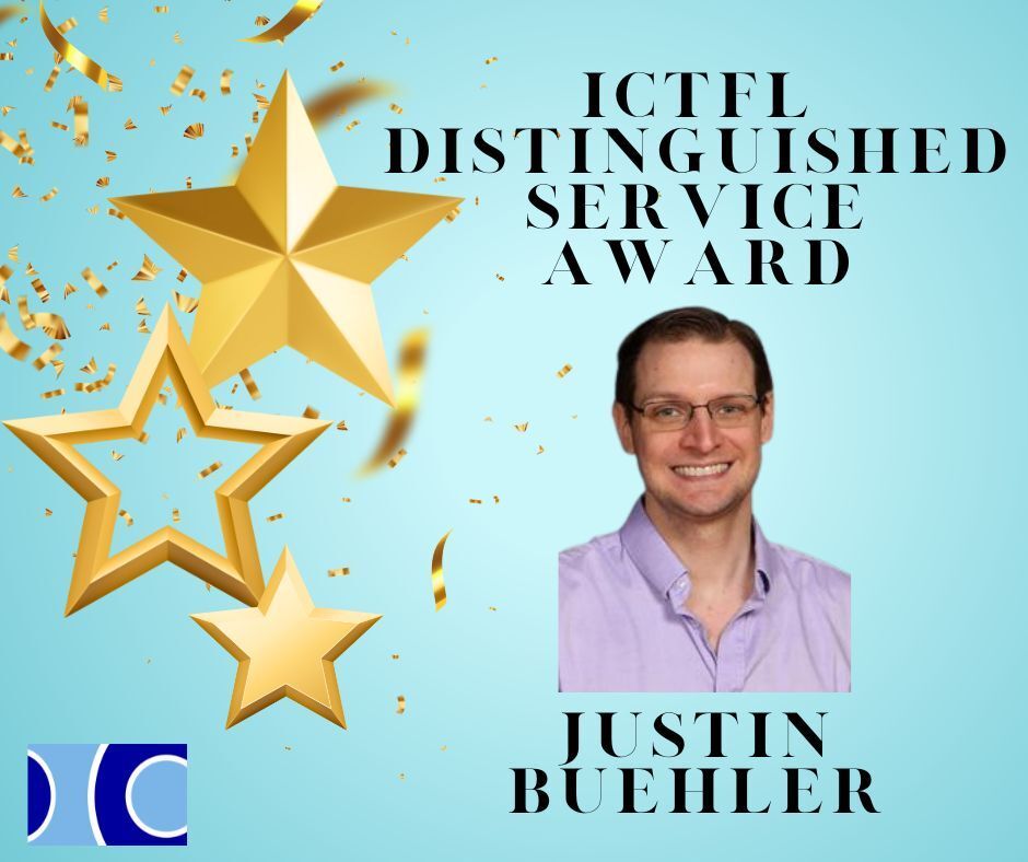Congratulations to the 2025 ICTFL Distinguished Service Award Recipients Justin Buehler @spanishplans and Carrie Toth @senoracmt.