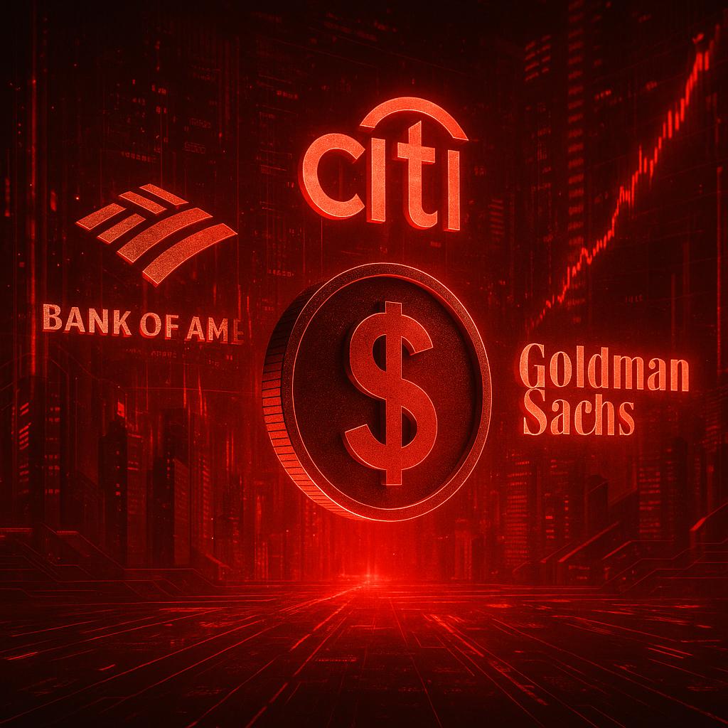 BANK OF AMERICA, CITIBANK, AND GOLDMAN SACHS TO LAUNCH USD-BACKED STABLECOIN 

Three of Wall Street’s biggest banks are joining forces to issue a dollar-backed stablecoin, signaling a major shift as traditional finance embraces crypto infrastructure.