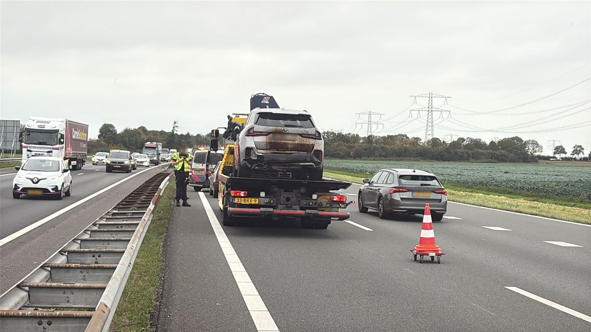 Ongeval met meerdere voertuigen op de A29
