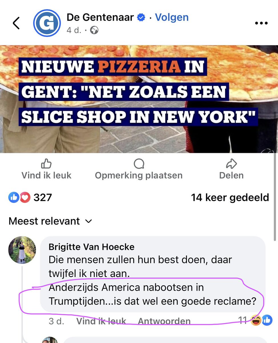 Amerikaanse pizza = Trump = oranje man slecht
🙅‍♀️