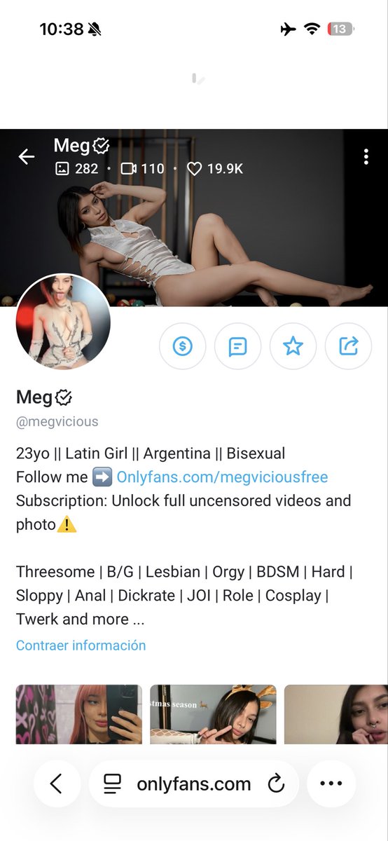 leblackmambe's tweet photo. Cata Digital #001 — @megvicius 🍷

Sin pay-per-view, explícito y directo.
Nivel PH sin filtro y precio justo 💸
Cumple lo que promete — aunque faltan más 🥛 shots para redondear la experiencia.

⭐️⭐️⭐️⭐️⭐️

“Sincero, generoso y potente.”

#CatadorDeOnlyFans #CataDigital https://t.co/cq7wMQtg2t
