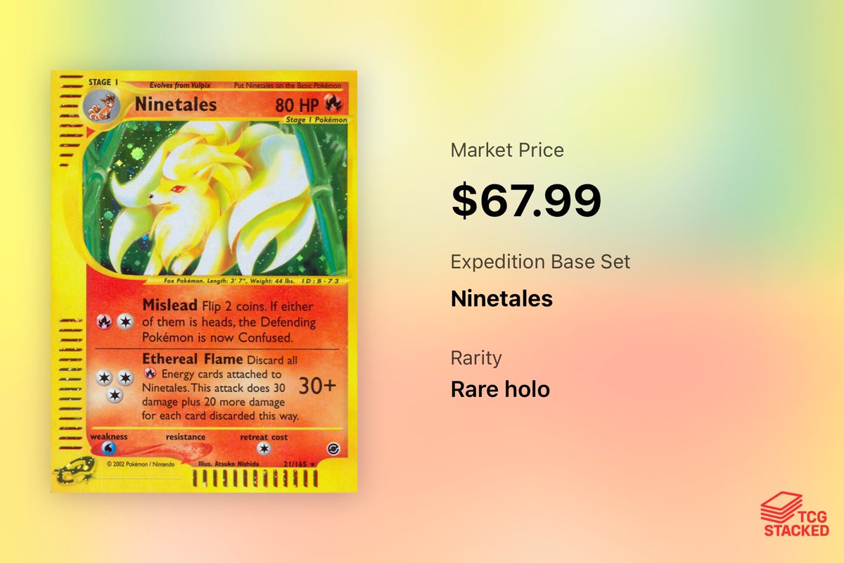 TCGStacked's tweet image. Day 38 - Here are some of the top Ninetales cards in all of Pokemon. 

If I missed your favorite Ninetales card, let me know in the comments!
