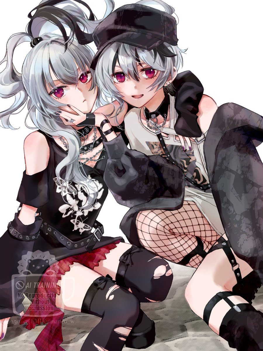 #見た人も無言で銀髪or白髪をあげる