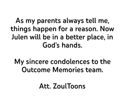 Fly high Julen, Thank you for being part of this great project: Outcome Memories