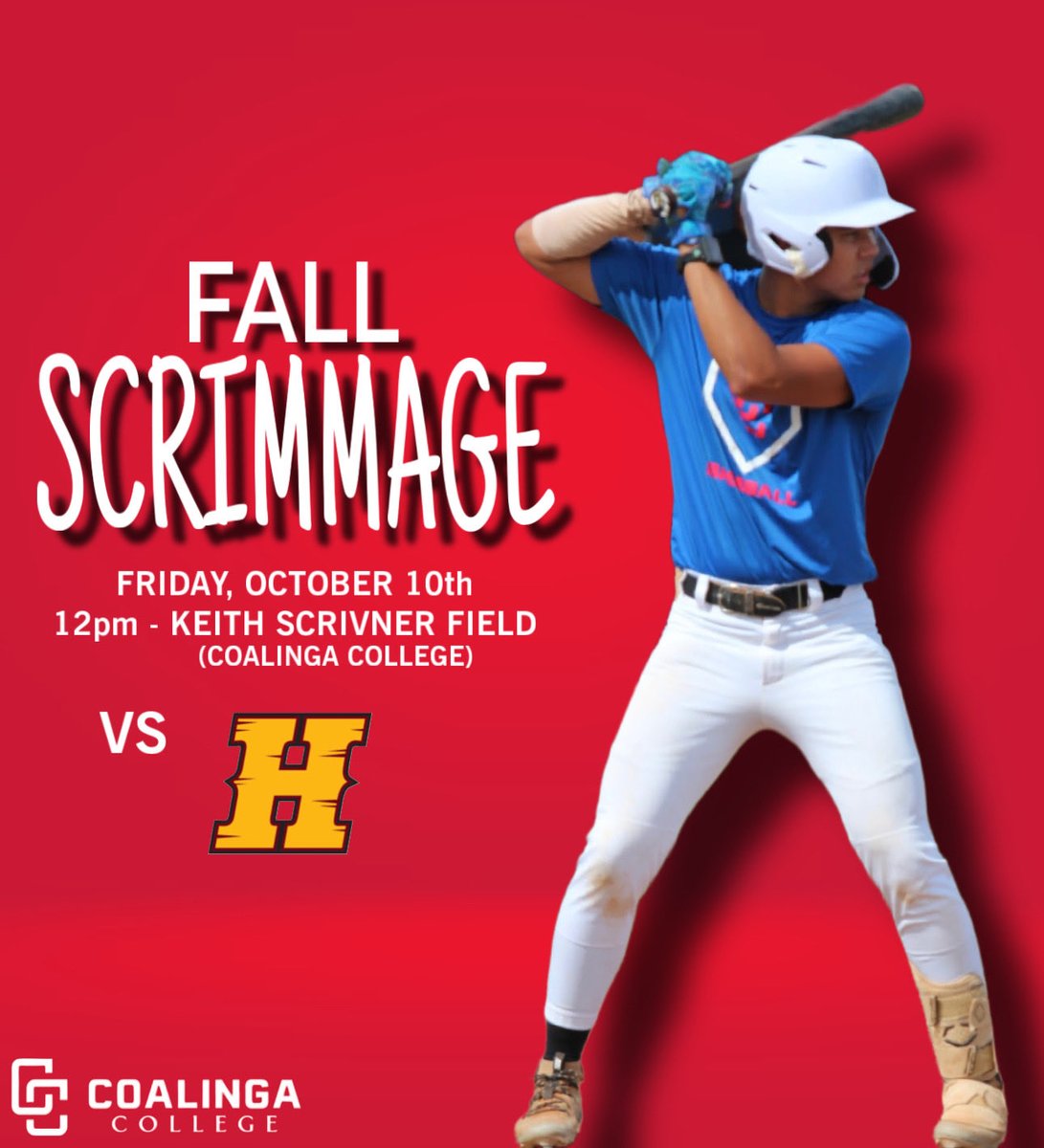 COALINGA COLLEGE BASEBALL (@whcc_baseball) on Twitter photo 🍁⚾️ 🍁⚾️