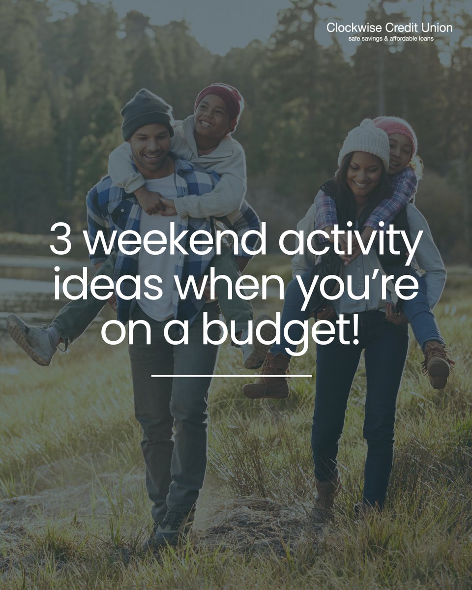 Looking for fun weekend plans that won’t break the bank? 💸 

Here are 3 ideas:

Get outdoors 
Have a movie night 
Try something creative