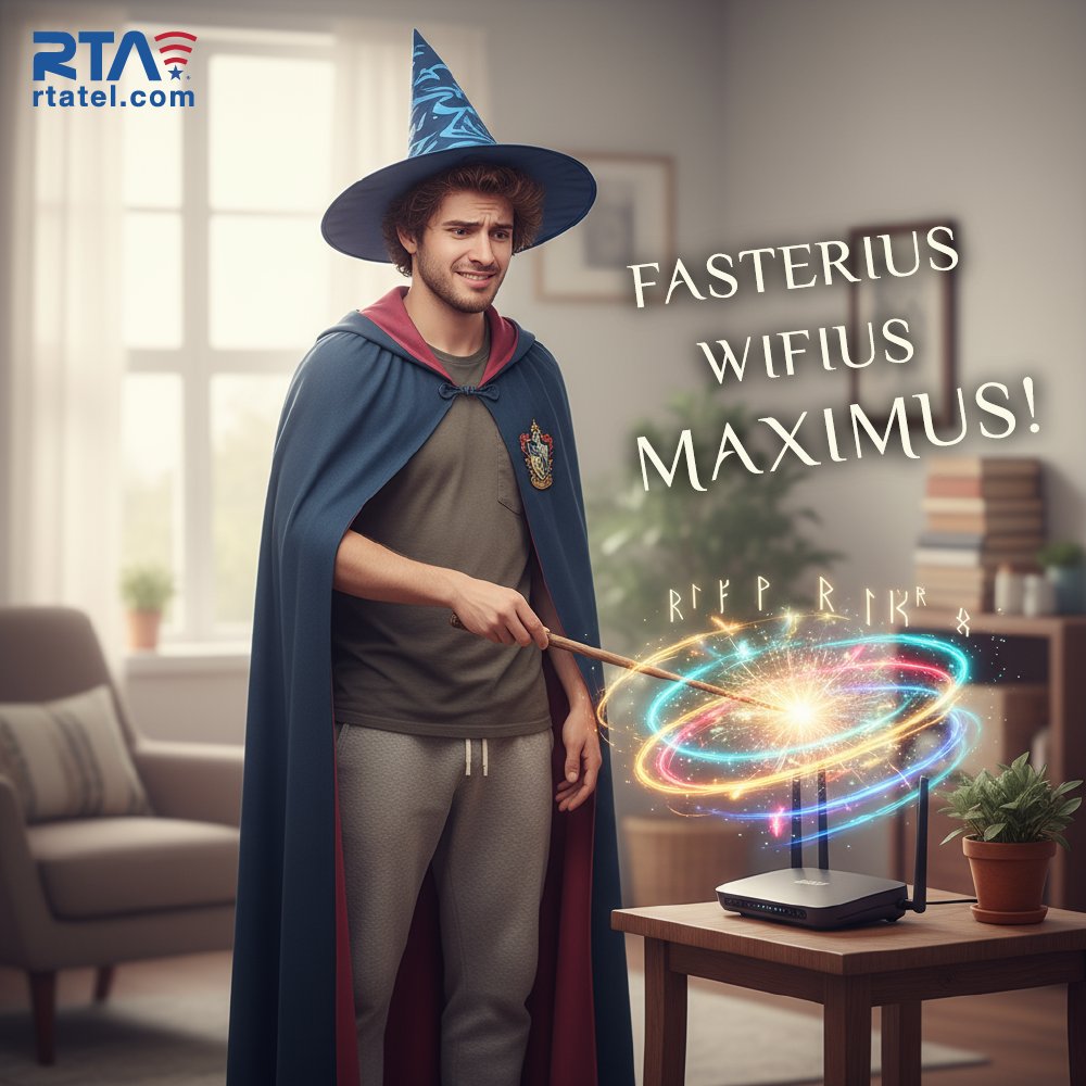 ✨ Tired of slow internet?
Watch as even magic can’t save him! 🧙‍♂️💻
“Fasterius WiFius Maximus!” — but seriously, you don’t need magic. You need gigFAST. ⚡
🚀 See more on rtatel.com
#gigFAST #FastInternet #InternetSpeed #StreamingWithoutBuffer #RTA