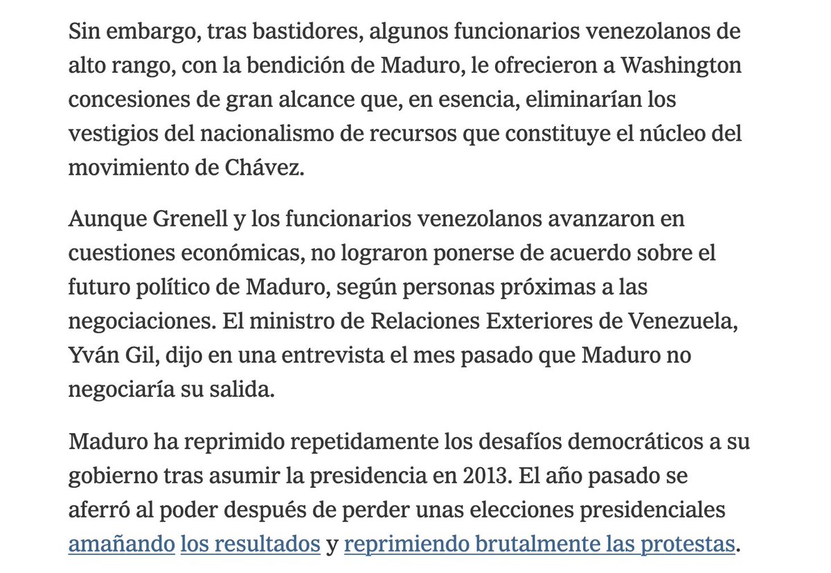 De los creadores de "Donald Trump quiere invadir a Venezuela para apoderarse del petróleo venezolano y no lo vamos a permitir", llega... 
nytimes.com/es/2025/10/10/…