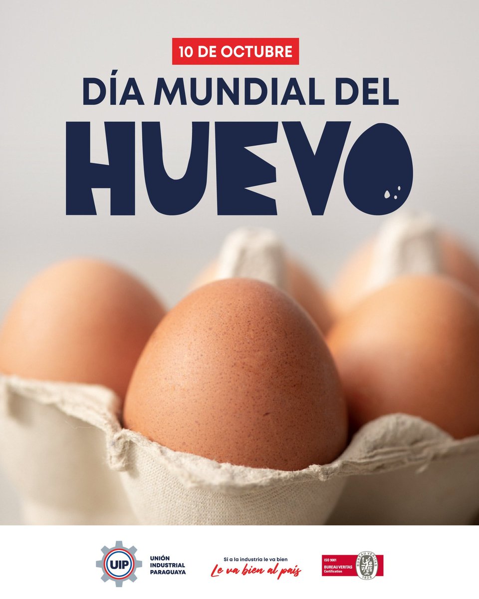 UIP_py's tweet image. ✅Saludamos a todos los que hacen posible la industria avícola
Desde productores hasta distribuidores y vendedores, su dedicación y esfuerzo son fundamentales para la economía del país🇵🇾
#UIP #Celebración #DiaDelHuevo
