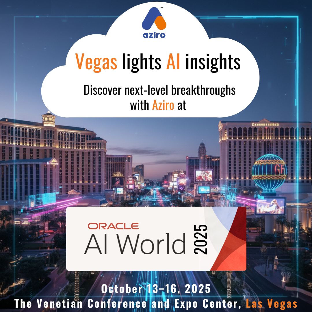 AziroTech's tweet image. Aziro is excited to be at Oracle AI World 2025 from October 13–16 at The Venetian Conference and Expo Center, Las Vegas.
Meet us to dive into the latest AI breakthroughs, GenAI applications, and Cloud innovations with us.
#OracleAIWorld #AziroAI #AIWorld