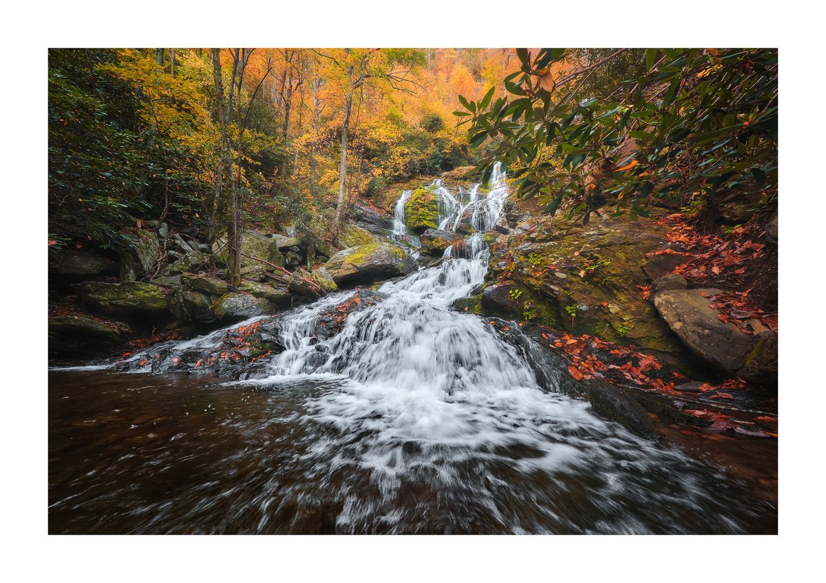 An oldie from the Blue Ridge Mountains of NC. I'm long overdue for a return visit to this beautiful waterfall!