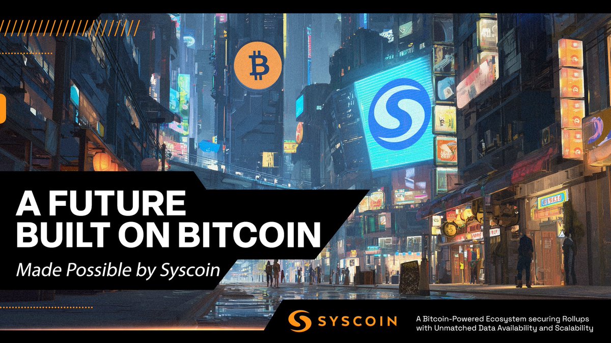 syscoin's tweet image. The next wave of builders won’t chase hype, they’ll demand proof.

Infrastructure that lasts. Preferring uptime over airtime. Security backed by Bitcoin&apos;s permanence.

Smart builders who anticipate the future are choosing Syscoin.

Here&apos;s why: