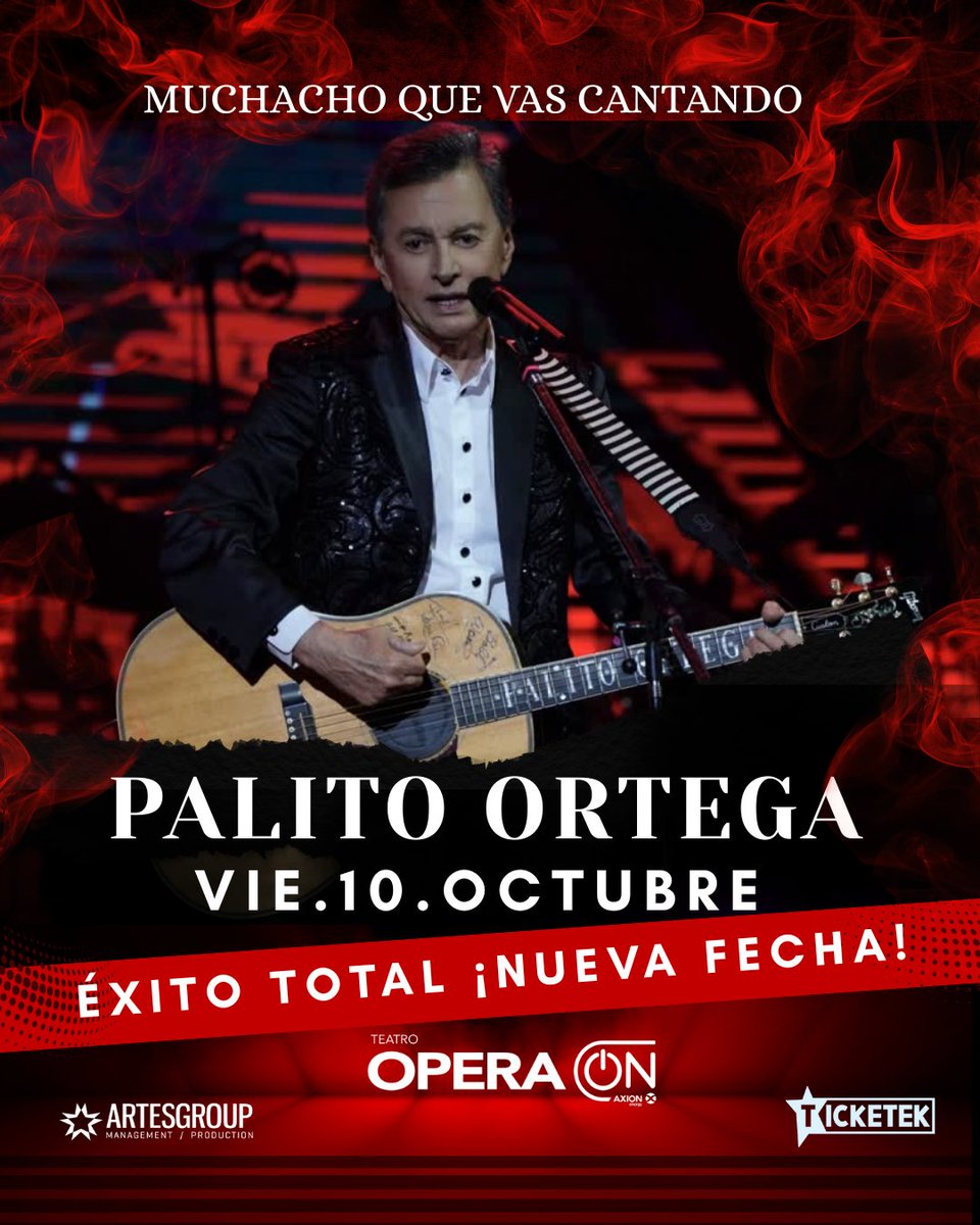 Hoy: Teatro Ópera, 20:30 hs. Nos vemos, Buenos Aires 🙌

🎟️ Entradas acá 👉 ticketek.com.ar/palito-ortega/…