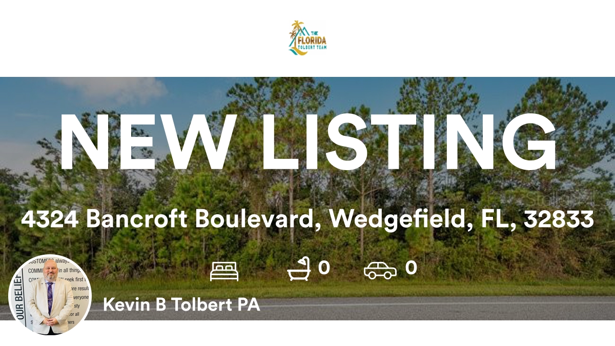 📍 4324 Bancroft Boulevard, Wedgefield, FL, 32833

My latest listing on RateMyAgent.
NAR 276512930
rma.reviews/izcbacx2hx9k

...
#ratemyagent #realestate #KELLER_WILLIAMS_ADVANTAGE_III_REALTY