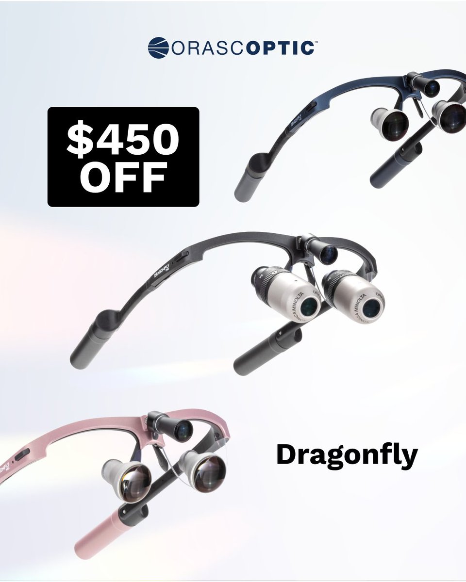 Save $450 on Dragonfly when you schedule your fitting for before Oct. 31.

Lightweight. Integrated. Comfortable.

Book a demo today: orascoptic.com/en-us/request-…