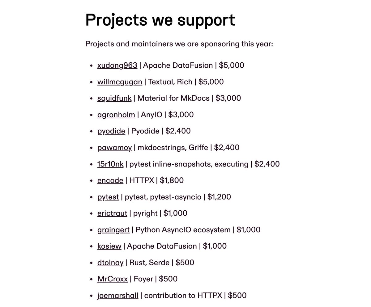 chadwhitacre_'s tweet image. The future is here, just not evenly distributed. XKCD 2347 is finally getting solved by companies like @pydantic and others through @ThePledge. Let&apos;s go! 🙌