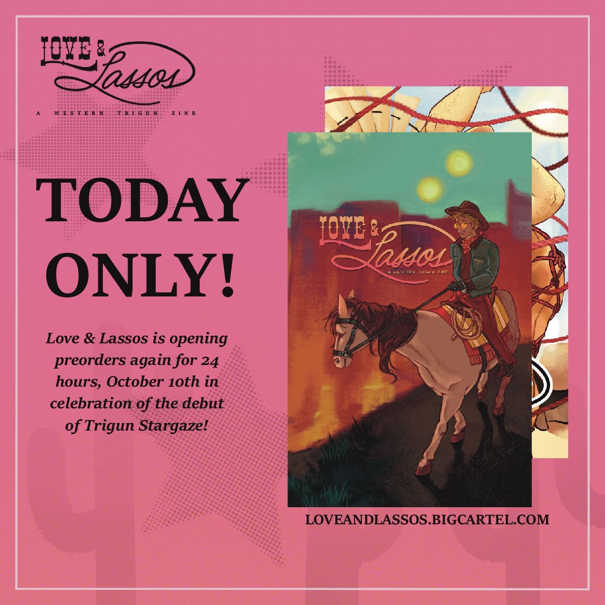 Love & Lassos Zine: LEFTOVER SALES APR 9 tweet media