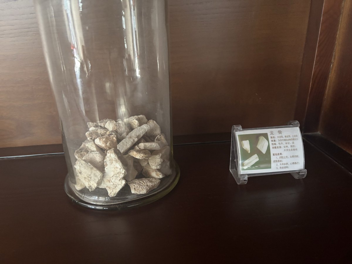 龙骨 旁边牌子写的是,“为古代哺乳动物骨骼化石”。然后是其性味,功能主治等。 咱先不讨论是否真实有效呀,我认为是没用的。 就说这“古代哺乳动物 ...