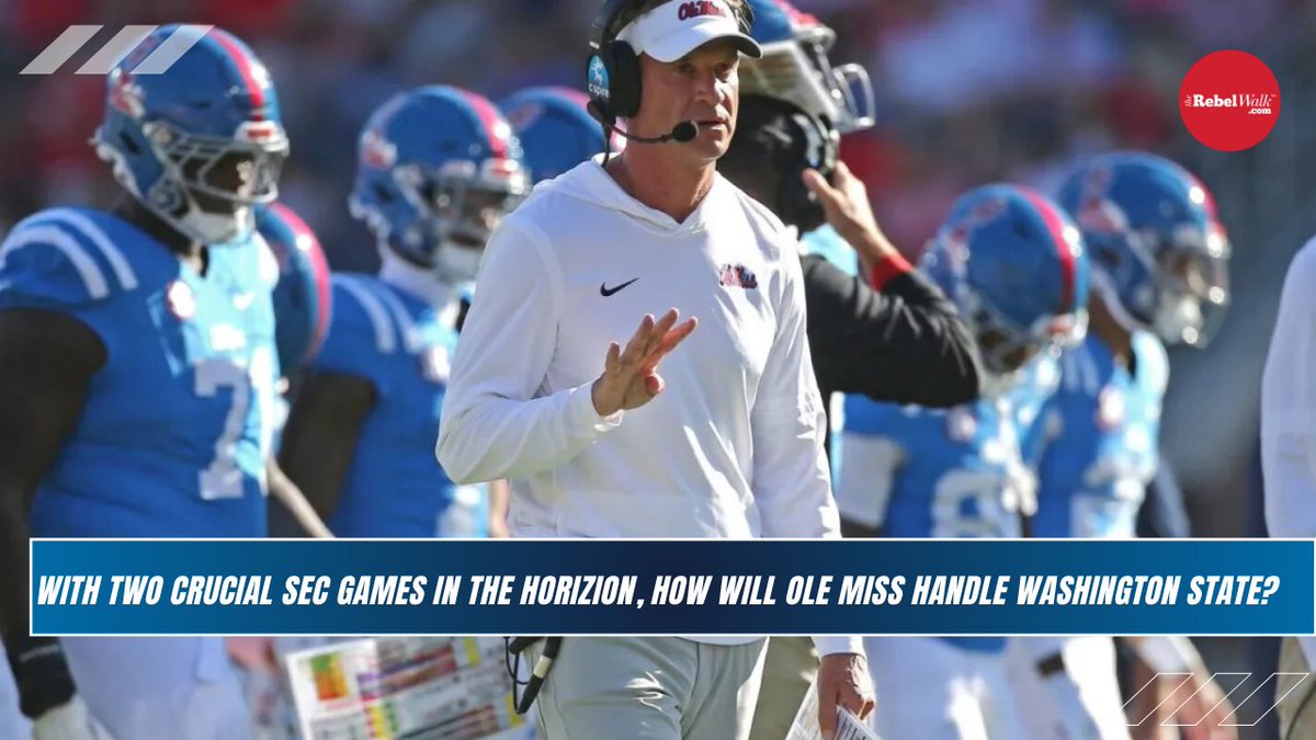 🚨 Ole Miss vs Washington State Preview 🚨
• Rebels prepare for their final game of a four-game home stretch
• Lane Kiffin touches on the Auburn vs Baylor location move
• Predictions and score estimations 

Tune in: youtu.be/Q8BfeNApF0Q?si…