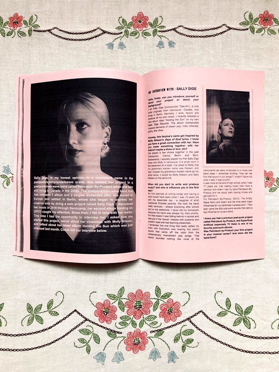 Sally_Dige's tweet photo. Such a pleasure to have been interviewed by the Indonesian fanzine, “The Textbook Tragedy Zine.” IG: @ttbt.zine  I will always love an old-school, photocopied-and-stapled zine! 😍  
Hit up @ttbt.zine (on IG) in their DM for order. https://t.co/RixnPu1XVr