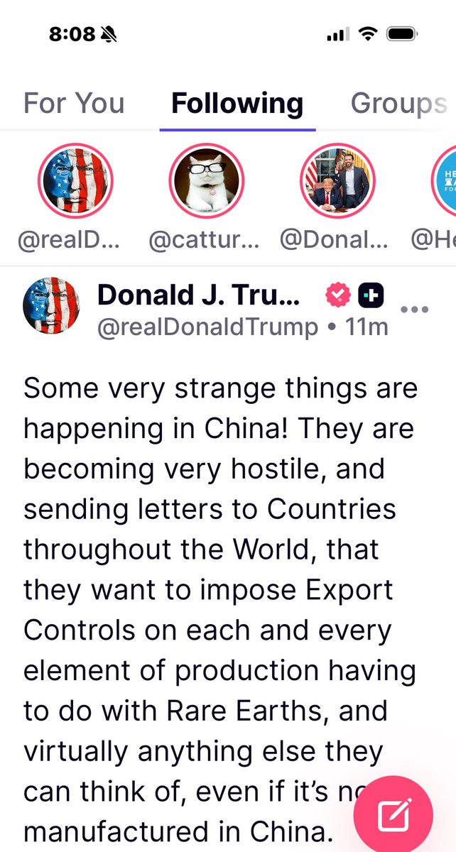 Truthfinder1235's tweet image. Incoming Tariffs for China.. There goes affordable Christmas. #DonaldTrump #TrumpTariffs
