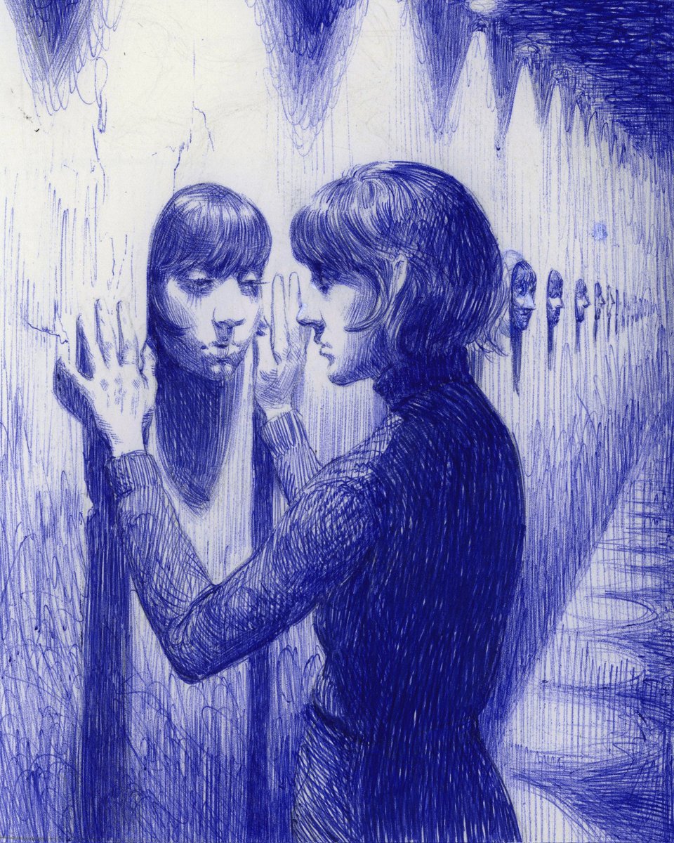 「BIC blue pen the goat for sketching. The」|Miles Johnstonのイラスト