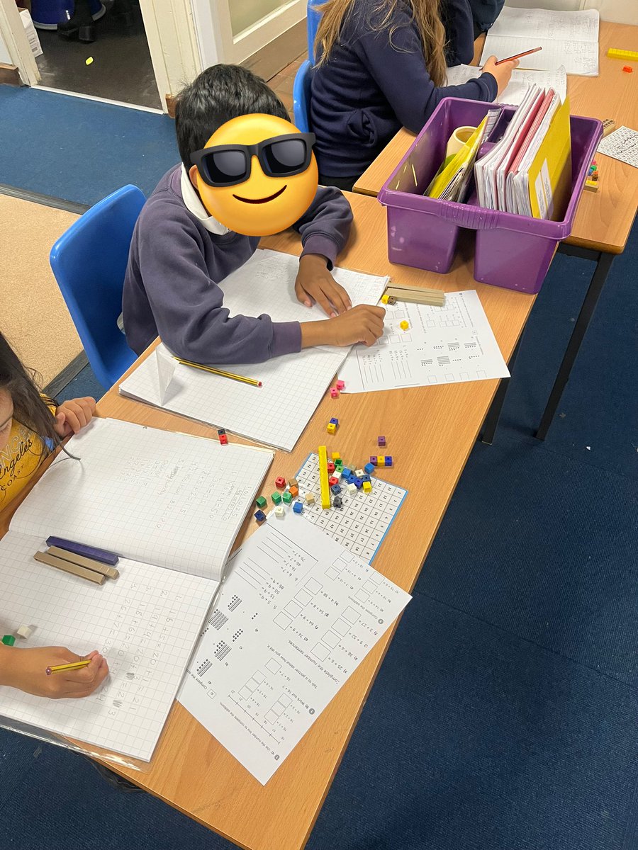 MrAlexanderBF's tweet photo. Good maths lesson, looking at ‘adding across 10’ by using the base ten to make ten and count on! Well done Olive! https://t.co/jDKK0TCIPb