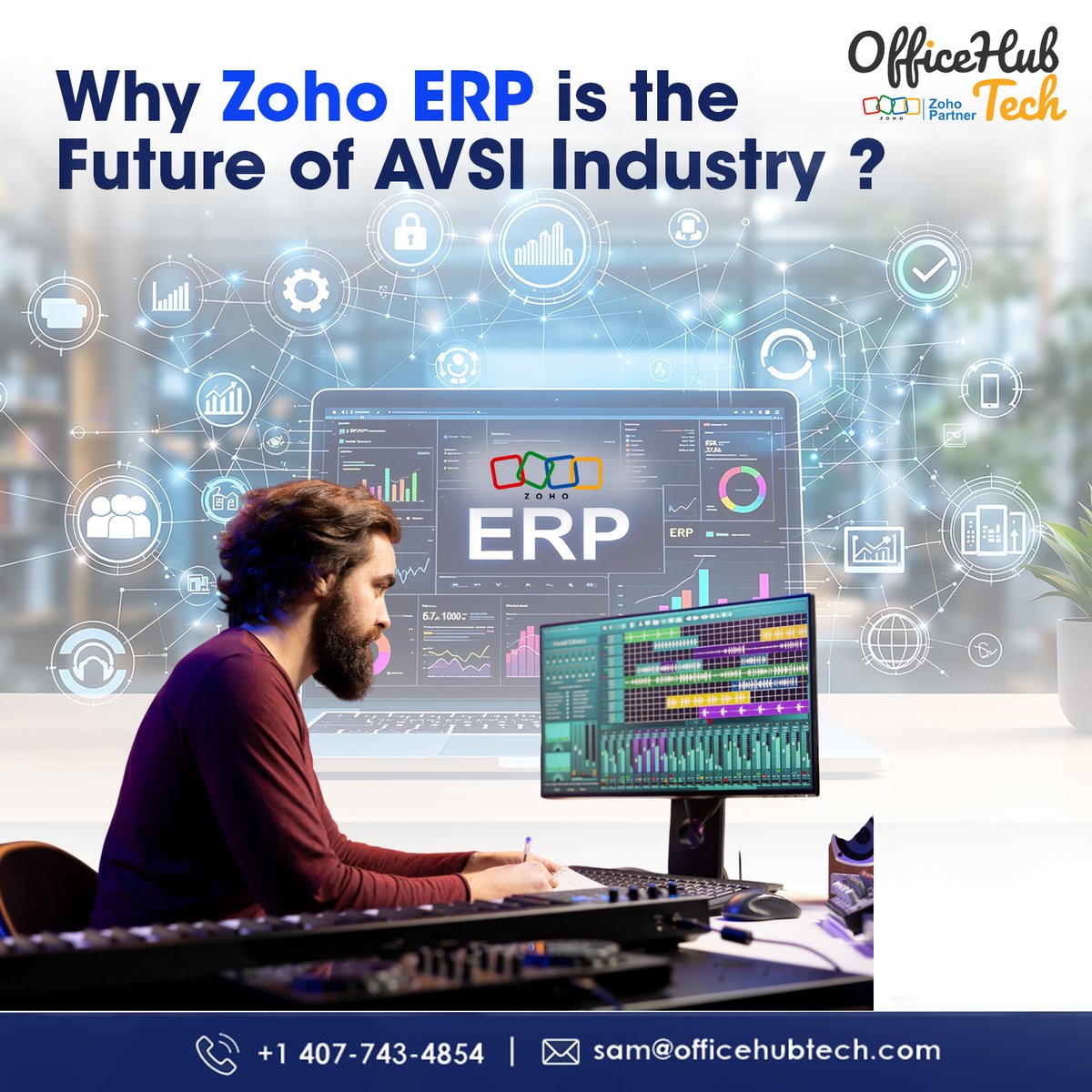 ZohoRPAExperts's tweet image. AVSI isn’t retail. You need a project-driven, field-ready ERP.
Enter: Zoho ERP — fully integrated with D-Tools SI + QuickBooks, built by AV pros.
Track gear, automate change orders, schedule crews, &amp;amp; get real-time KPIs.
Book free consult: zurl.co/6pTxG

#ZohoERP #AVSI