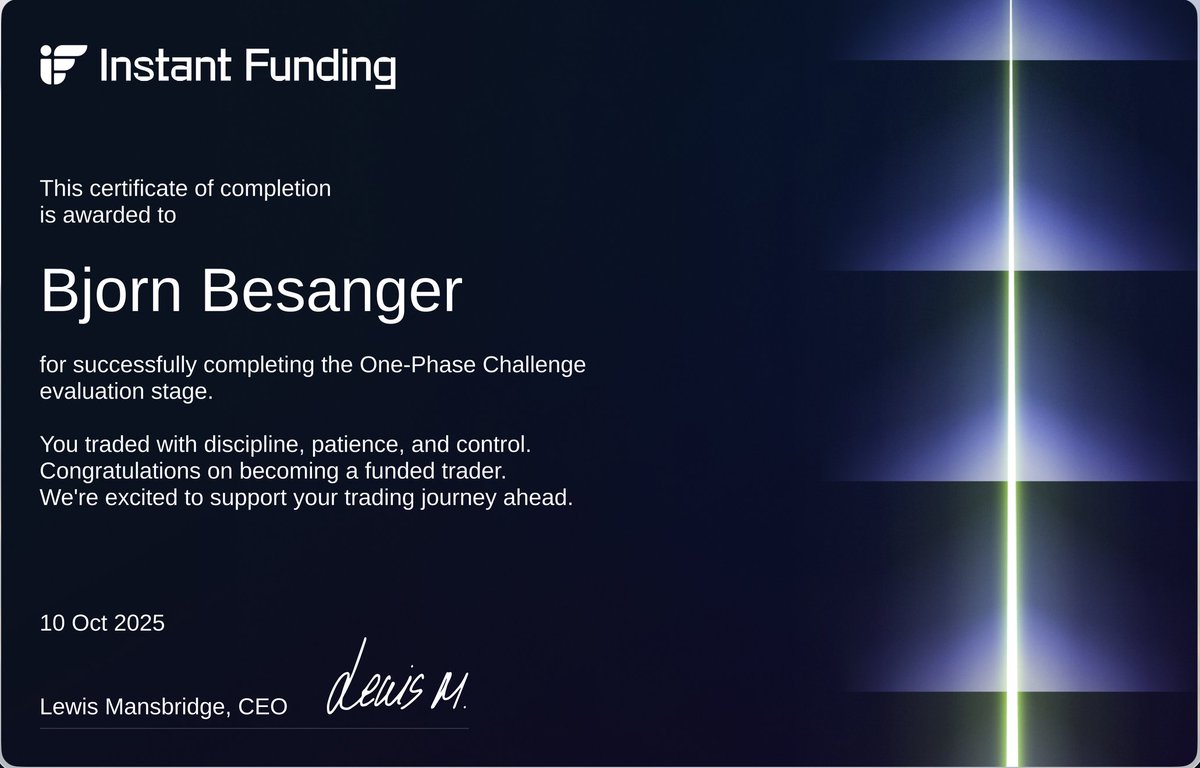 CryptoGurus (@cryptogurus_) on Twitter photo 25K One phase completed from <a href="/InstantFunding_/">Instant Funding</a> completed✅
Took me 2 weeks and 6 trades to get to the 8% profit target.
Total of $35000 funding as of now!
Road to 100K! 25K One phase completed from <a href="/InstantFunding_/">Instant Funding</a> completed✅
Took me 2 weeks and 6 trades to get to the 8% profit target.
Total of $35000 funding as of now!
Road to 100K!