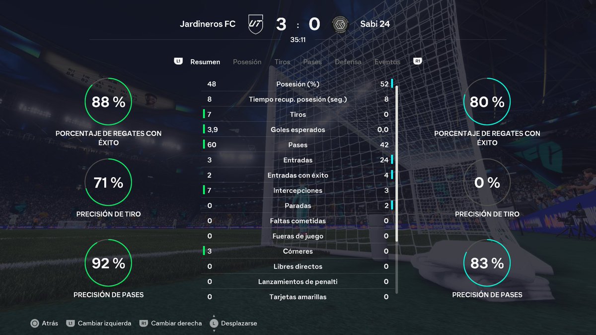 Al nivel que he llegado en este juego que ya no pueden ni chutarme en 36 minutos de partido.(DIV cuatro) #EAFC26 #eafc #eafcespaña #españaeafc