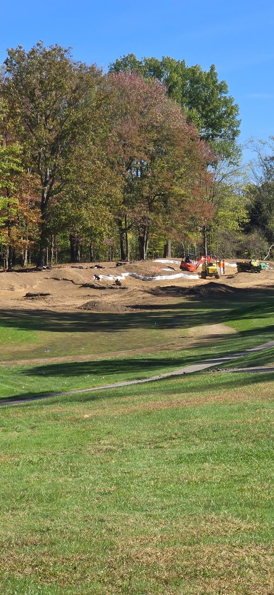 Our renovation at club Walden is getting closer to being finished. Some greens and bunkers are coming in nicely.