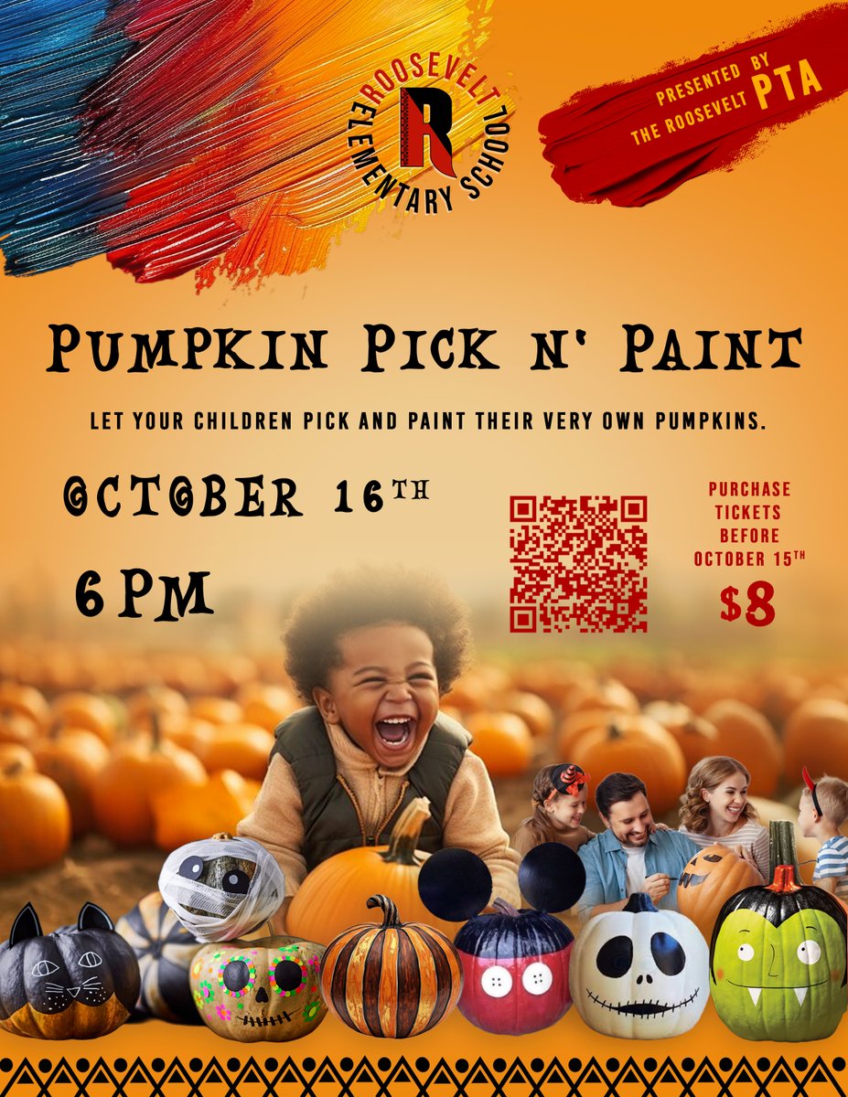 ATTENTION: Roosevelt Families and Faculty,

The Roosevelt PTA is excited to invite you and your children to our Pumpkin Pick N’ Paint on Thursday, October 16th at 6:00 PM!

This fun-filled evening will give each child the chance to visit...
rahway.net/p/~board/roose…