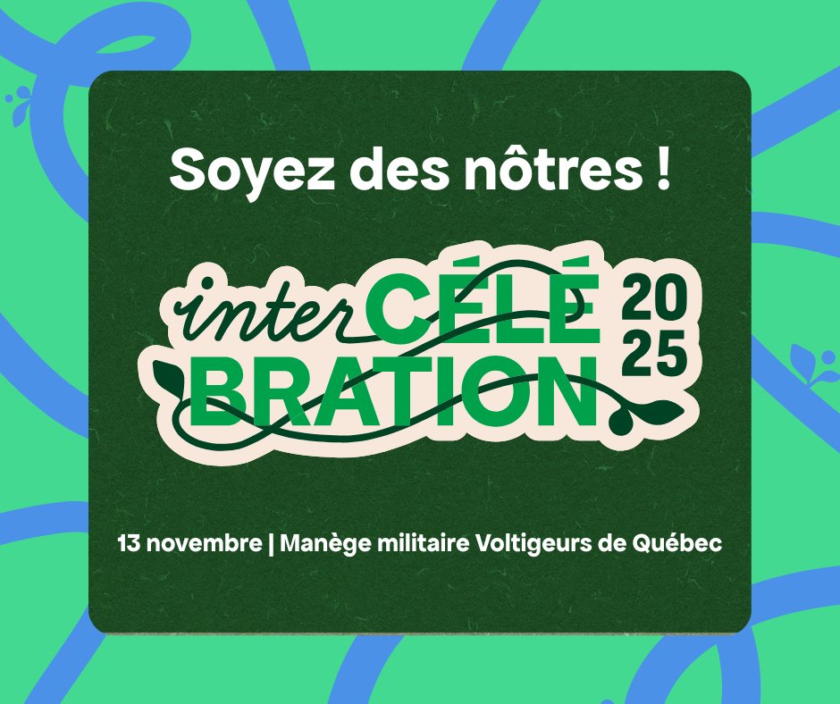 Semaine de la coopération | Plus qu’un mois avant l’𝗶𝗻𝘁𝗲𝗿𝗖É𝗟É𝗕𝗥𝗔𝗧𝗜𝗢𝗡, un événement signé #CQCM x <a href="/SOCODEVI/">SOCODEVI</a>! Ce sera l’occasion de célébrer les réussites de deux organisations phares du Québec coopératif, ainsi que celles de nos réseaux.
🎟️intercelebration2025.ubpages.com