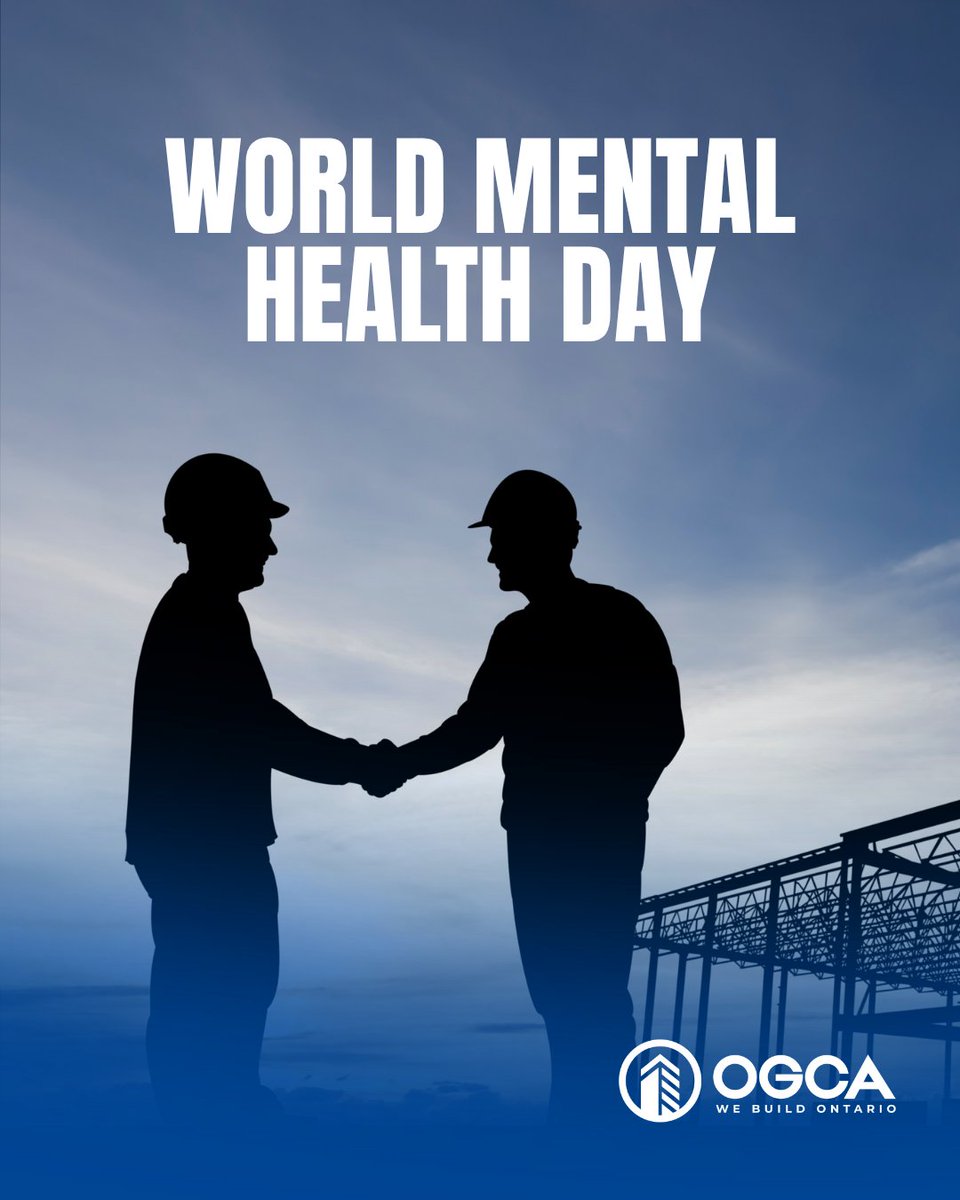 Today is World Mental Health Day. To our construction community: Your well-being matters. Let's continue to support each other, create safe spaces for conversation, and prioritize mental health alongside physical safety. Building minds, Building well-being!💚