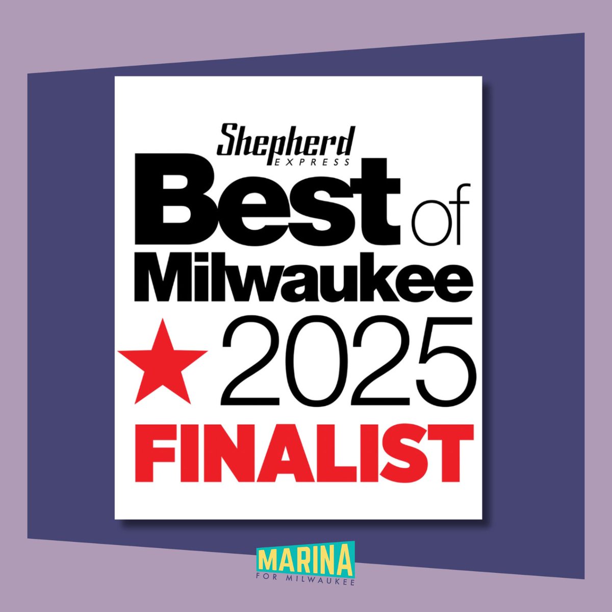 For the 4th year in a row, I’ve been named a finalist in the Best of Milwaukee awards — and it’s all thanks to the incredible people I get to serve.

Will you take a moment to vote and help us bring this one home?

bom25.shepherdexpress.com