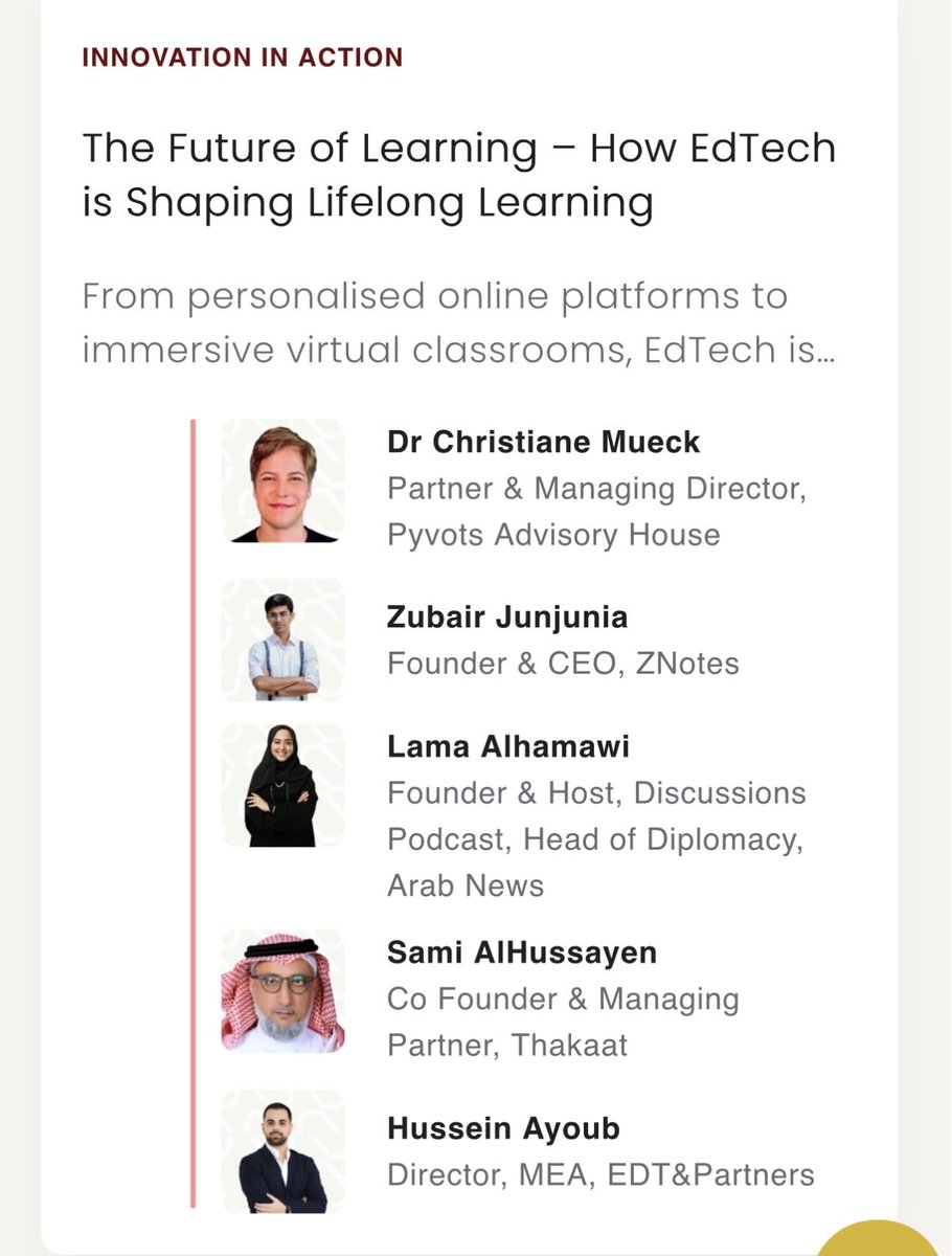 lama_lha's tweet image. It was a pleasure speaking at the @_LearnEvents about our mission at Discussions📚🧠using multimedia to democratize information and build an equitable bridge between #education and the #workforce.