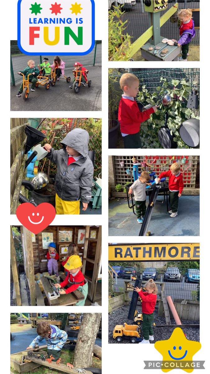 Our nursery children have been having a wonderful time exploring the outdoor area! 🌿 From construction areas to musical instruments, they have loved discovering the world around them through play.🌼