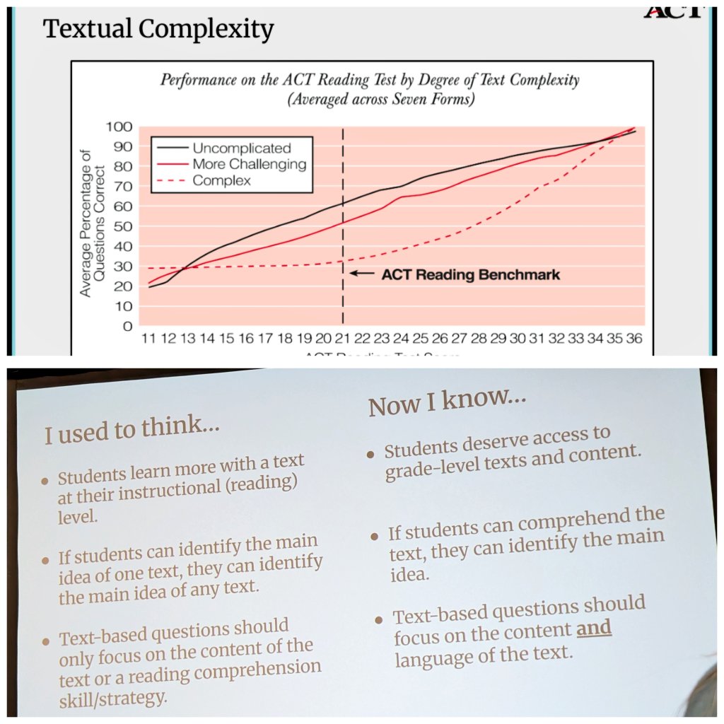 emytomita's tweet image. 👏 Instead of modifying text, we need to teach what our on-grade-level students know to our below-grade level students explicitly so the last ones can access the text like the proficient ones. 👏 #trlconf2025 @ReadingLeagueIL @benzulauf2 @MartinMireles99 @D99Cicero @Amplify